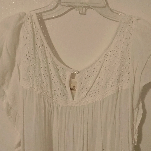 White Ruffled Top - Picture 2 of 3